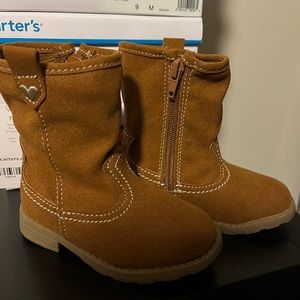 NWT Carters toddler girls Evie brown tan western boot